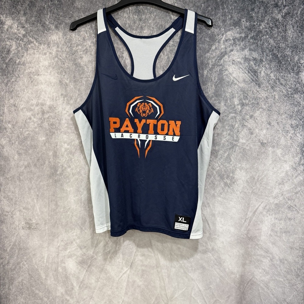 Nike Payton Lacrosse‎ Reversible Tank Top Jersey No.70 Blue White XL Women's